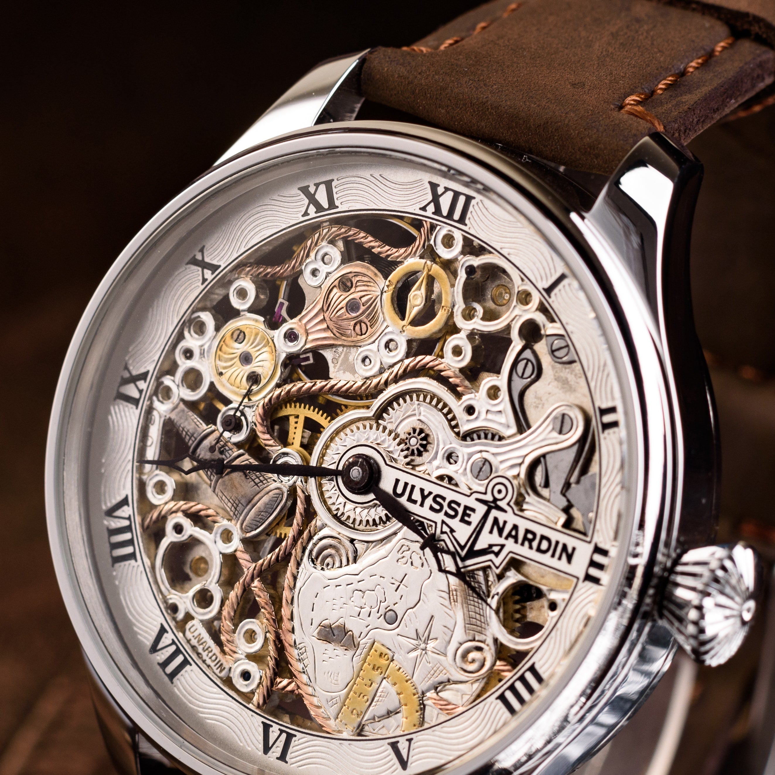 Skeleton Watch. Barrel. Movement 1930