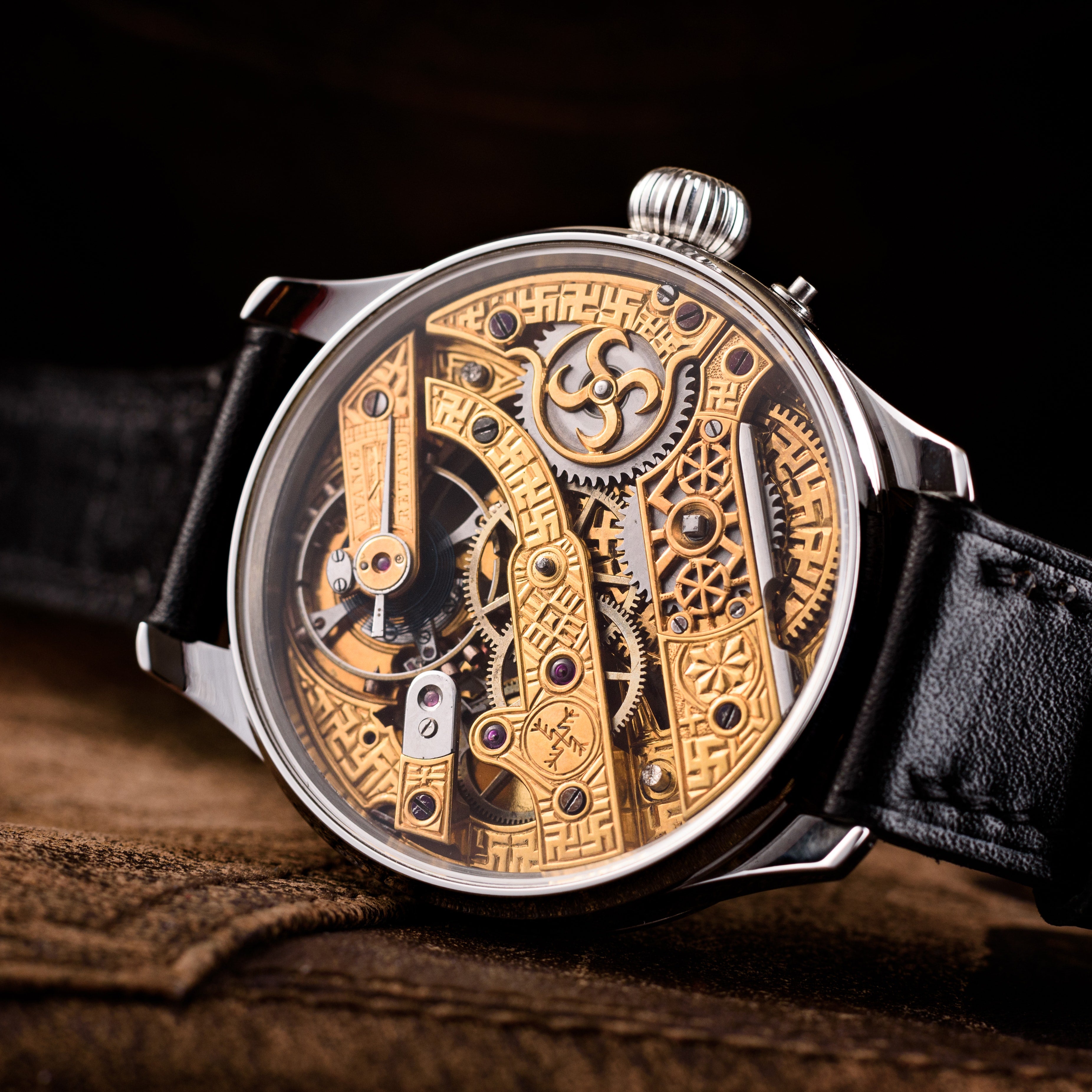 Skeletonized Watch. Templar. Movement 1900