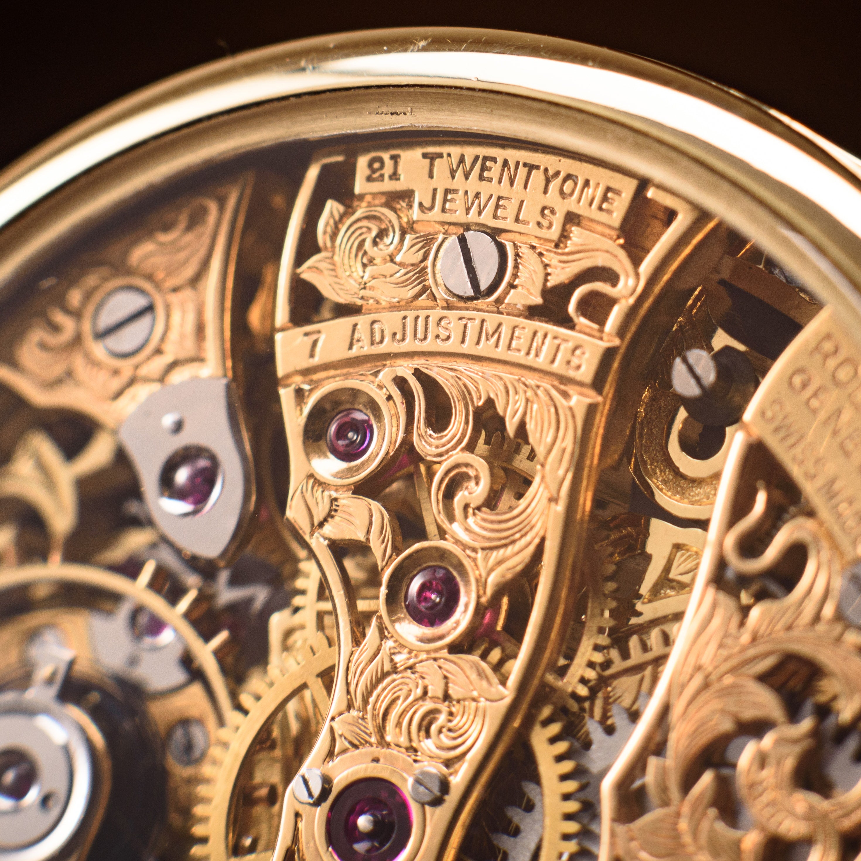 Rolex Brass Watch. Luxury Glance. Movement 1920