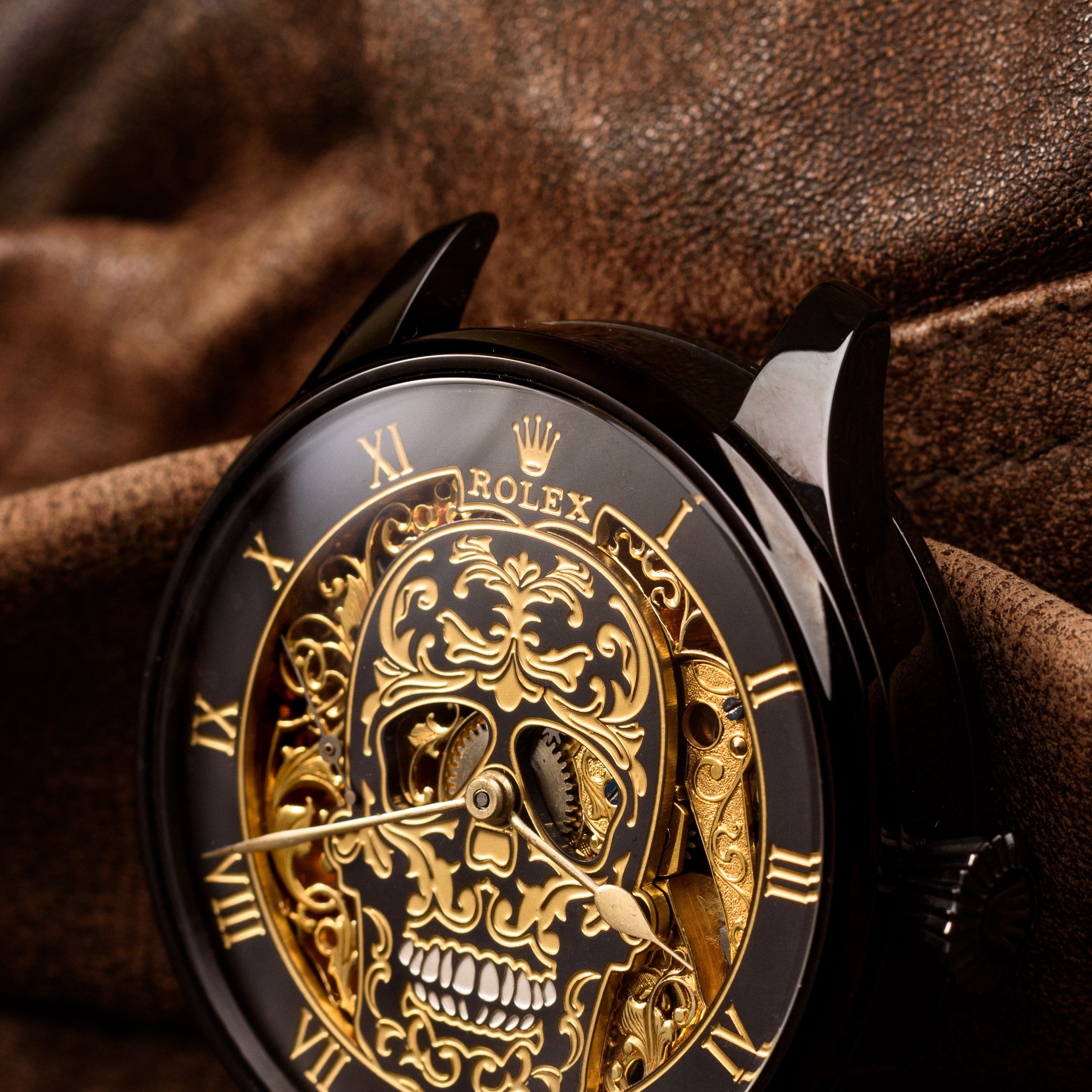 Skeletonized Watch. Back Skeleton. Movement 1920