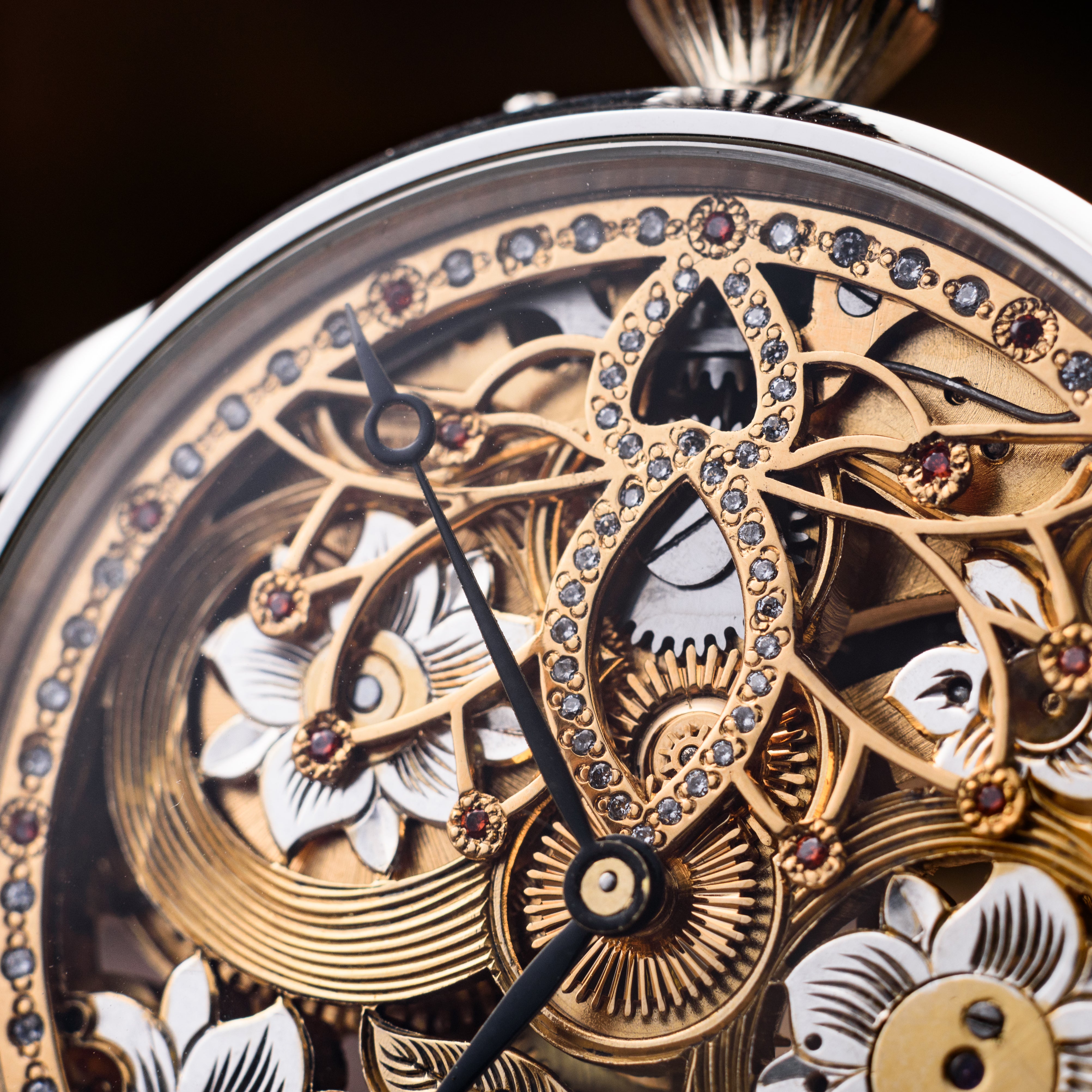 Custom Skeleton Wristwatch. Antique Movement 1920-1930s