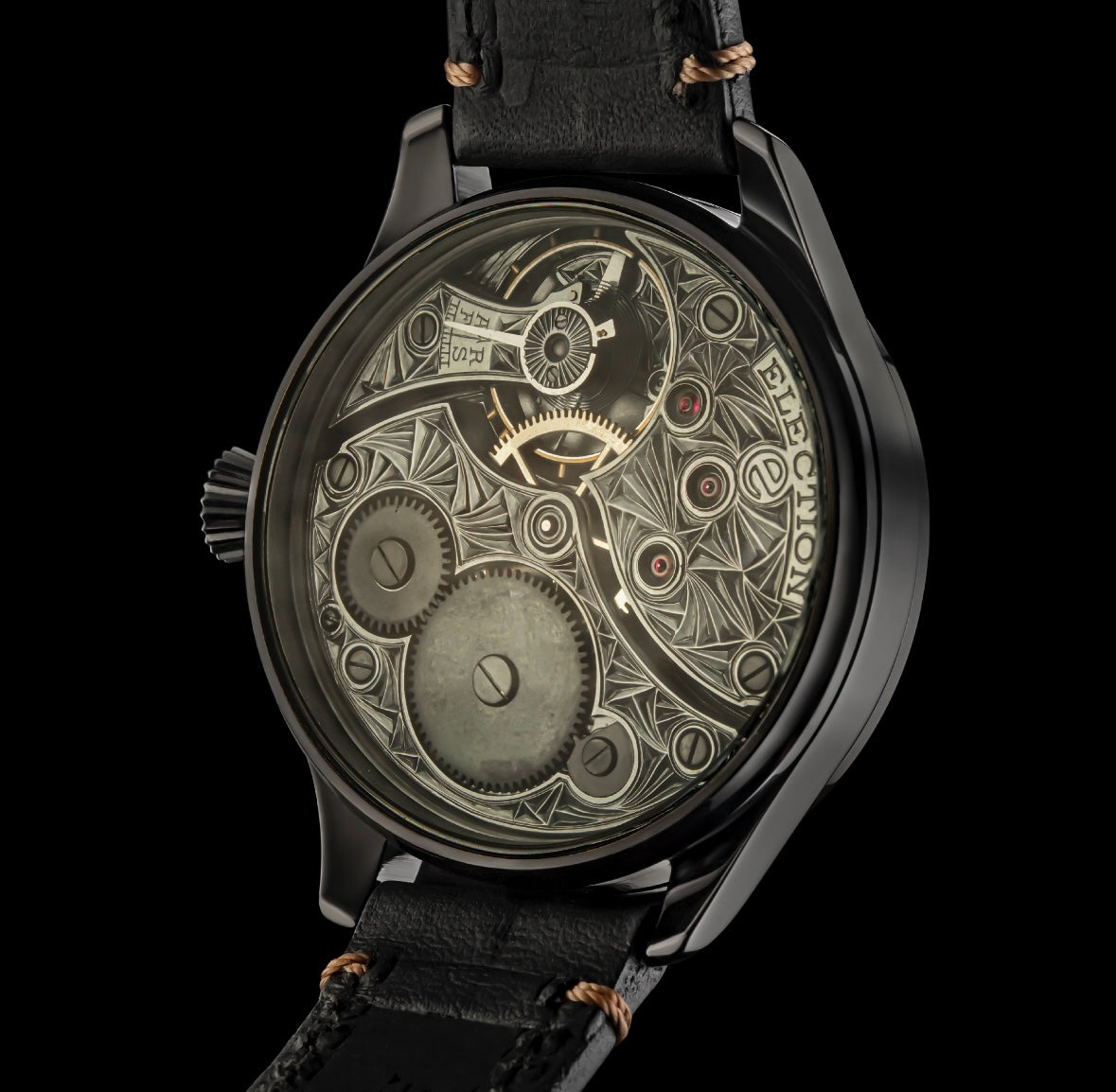 Mole custom watch with antique mechanism of 1920s, Model: Chilli Twins.