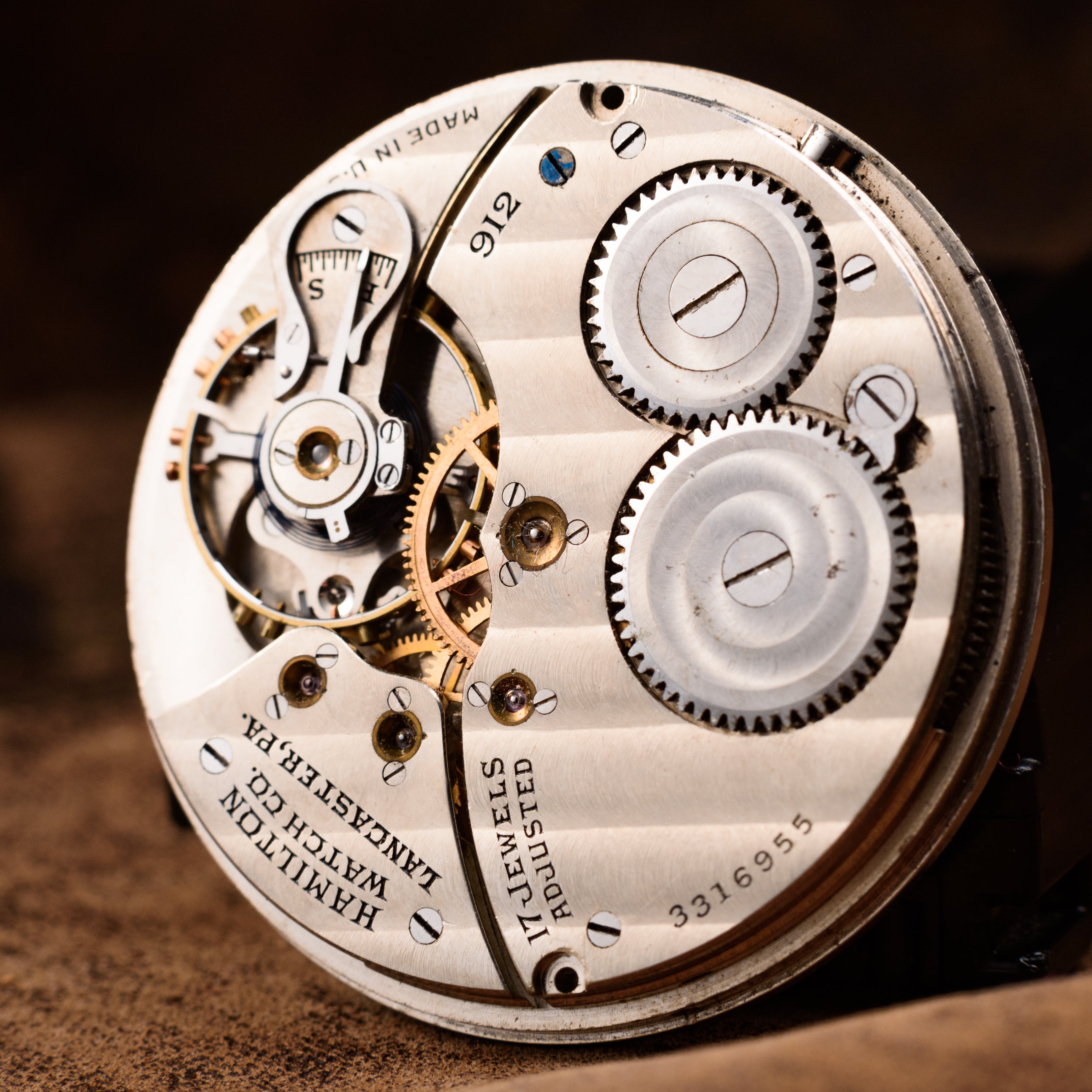 Antique Hamilton movement, 39,69mm M236