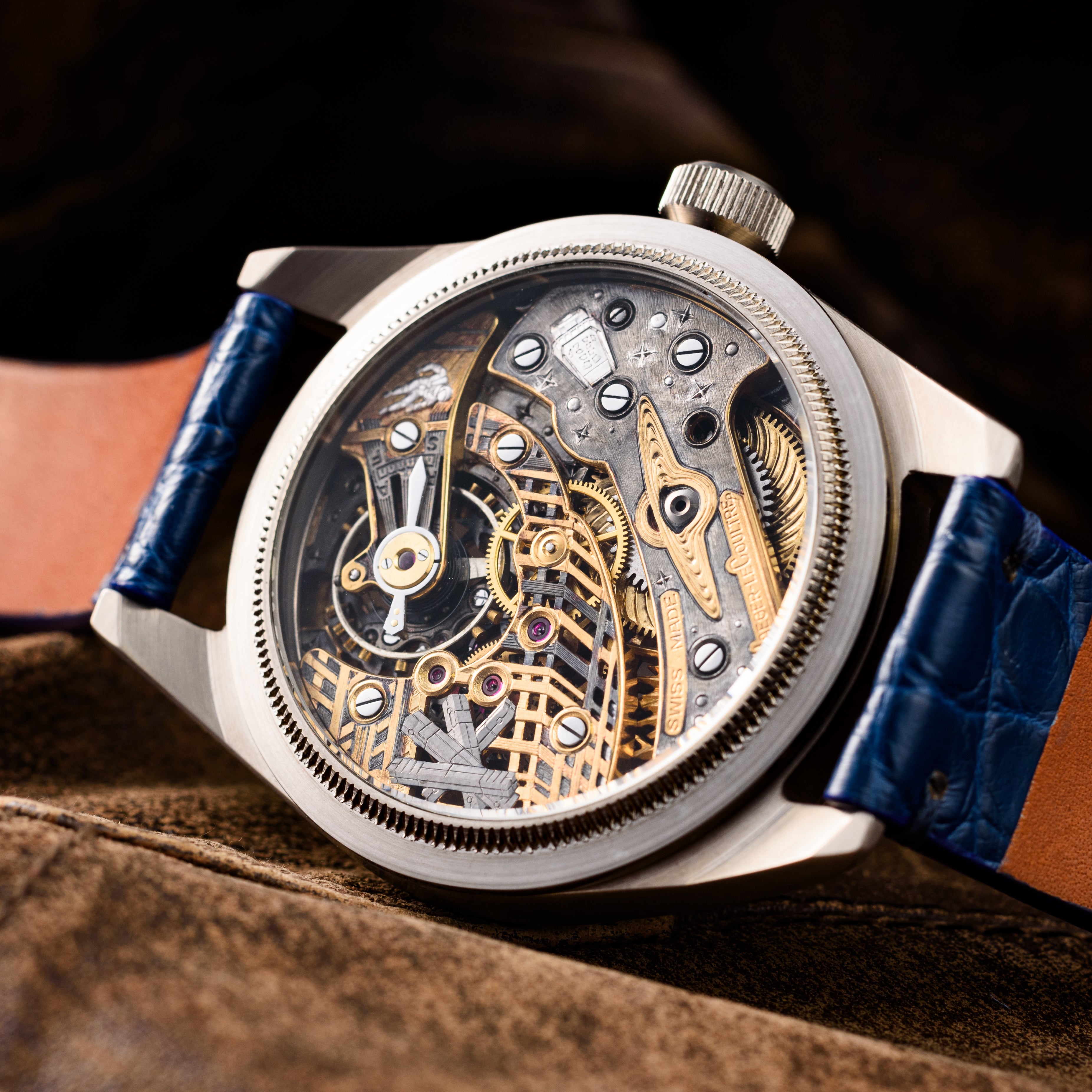 Skeleton LeCoultre Watch. Interstellar. Movement 1920