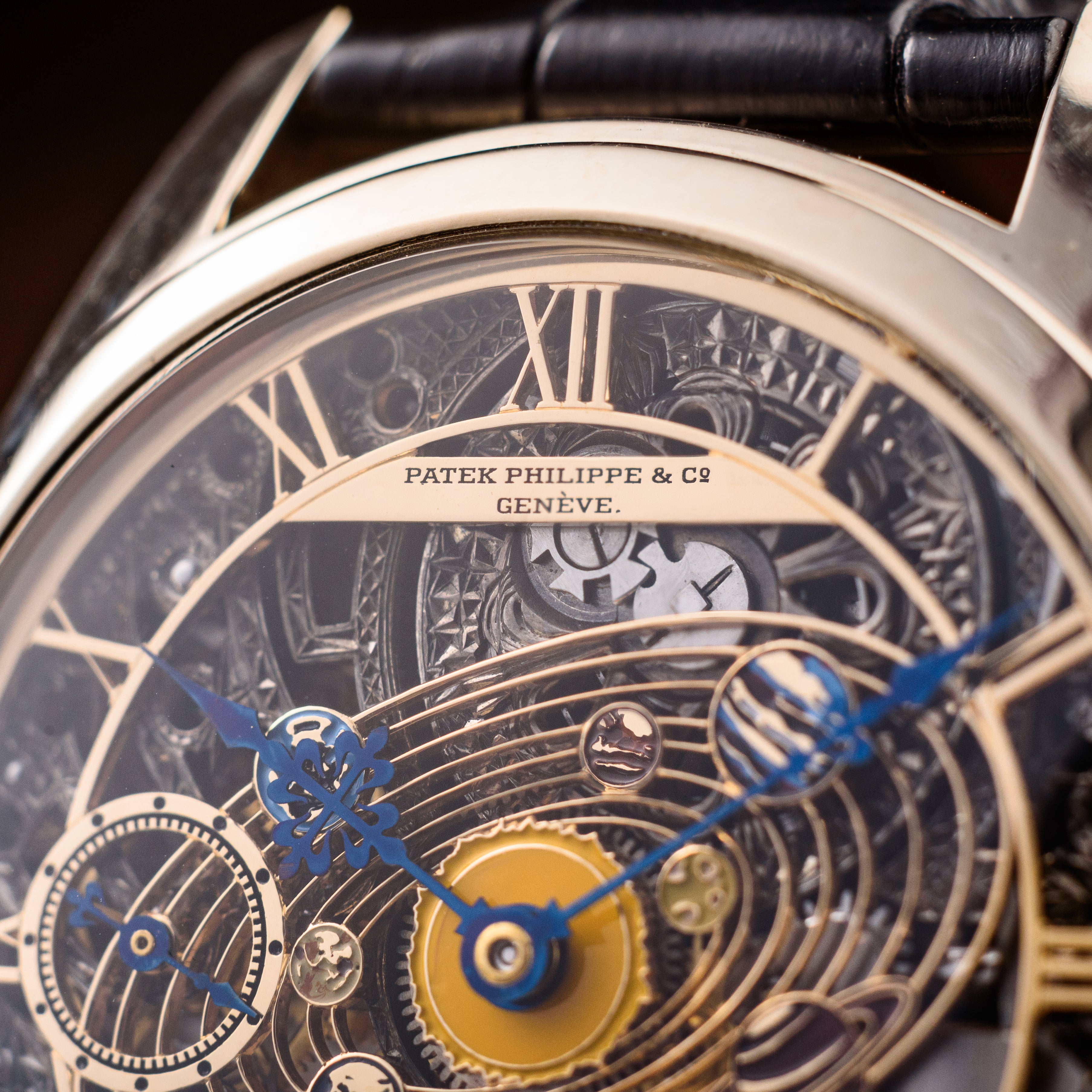 Gold Patek Phillipe Watch.Solar System. Movement 1920s