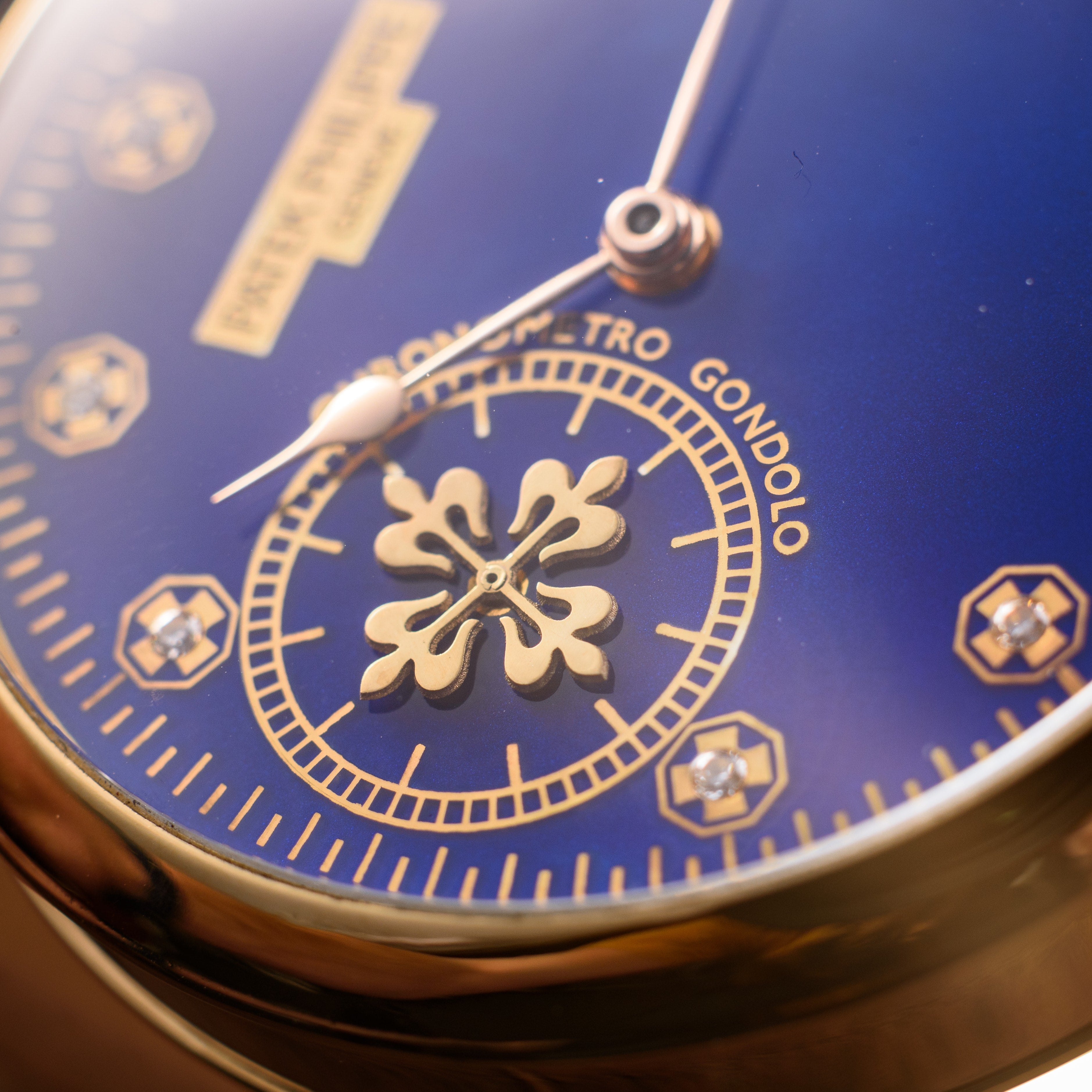 Gold Patek Phillipe Watch. Blue Flame. Movement 1920s