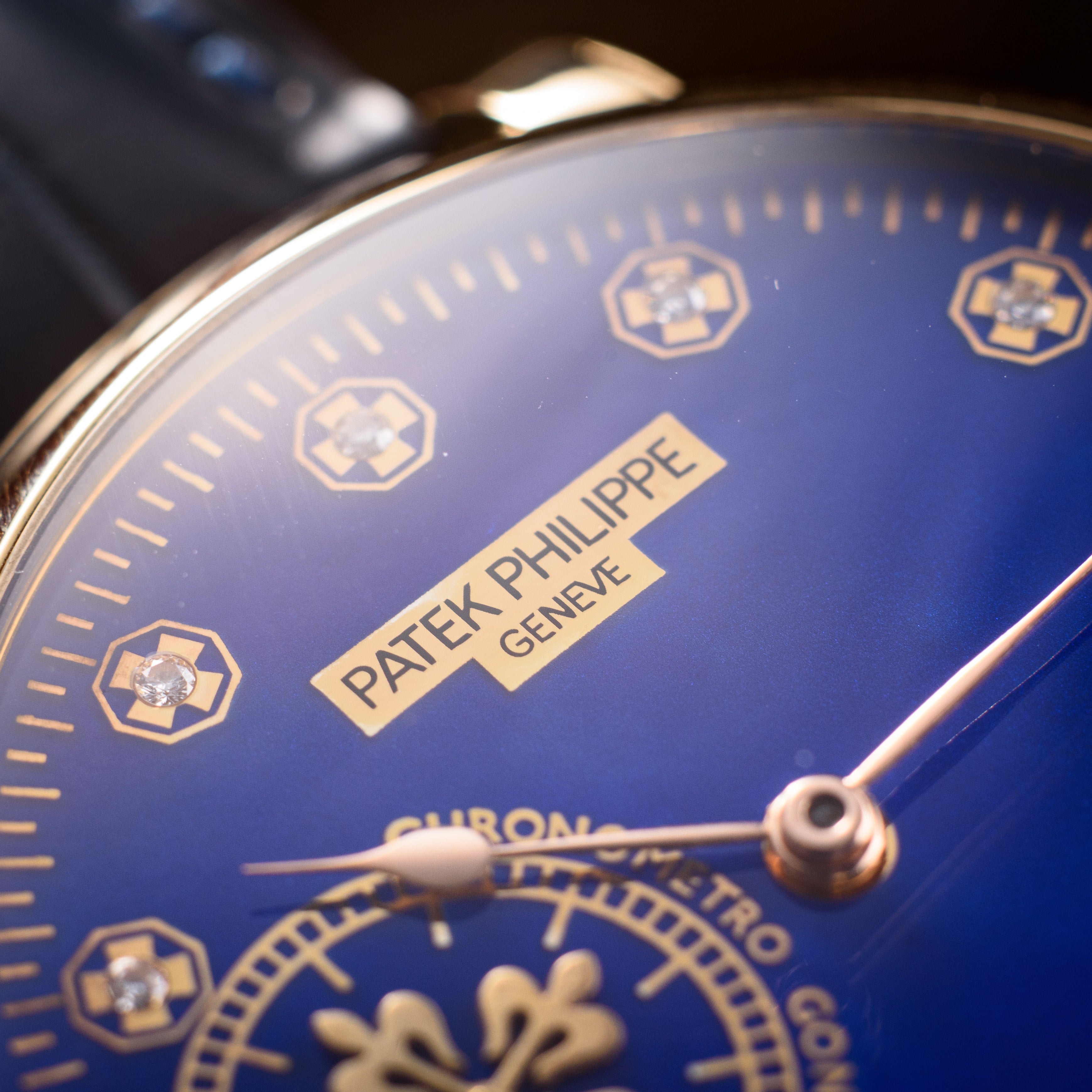 Gold Patek Phillipe Watch. Blue Flame. Movement 1920s