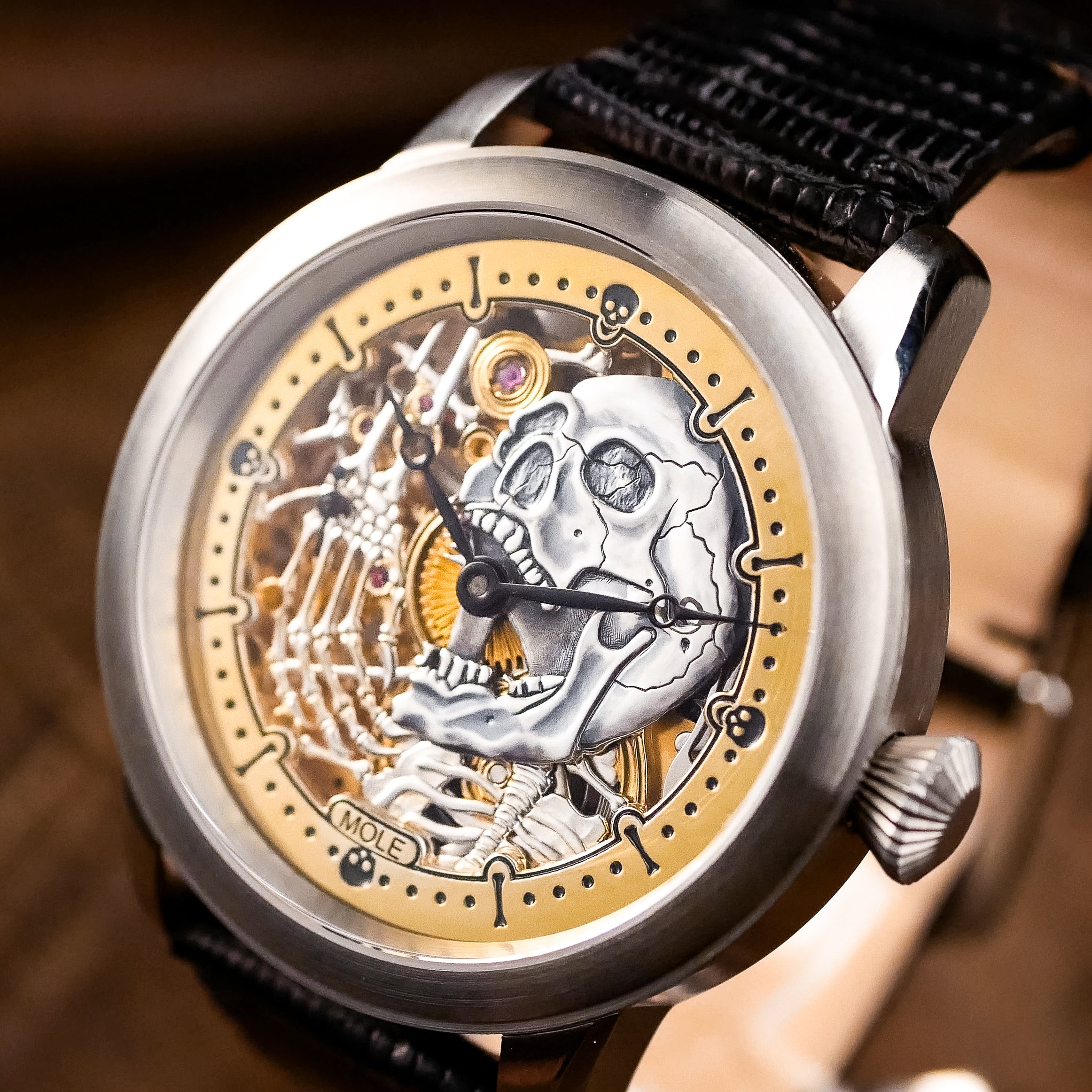 Swiss Skeleton Watch. Screaming. ETA 6498