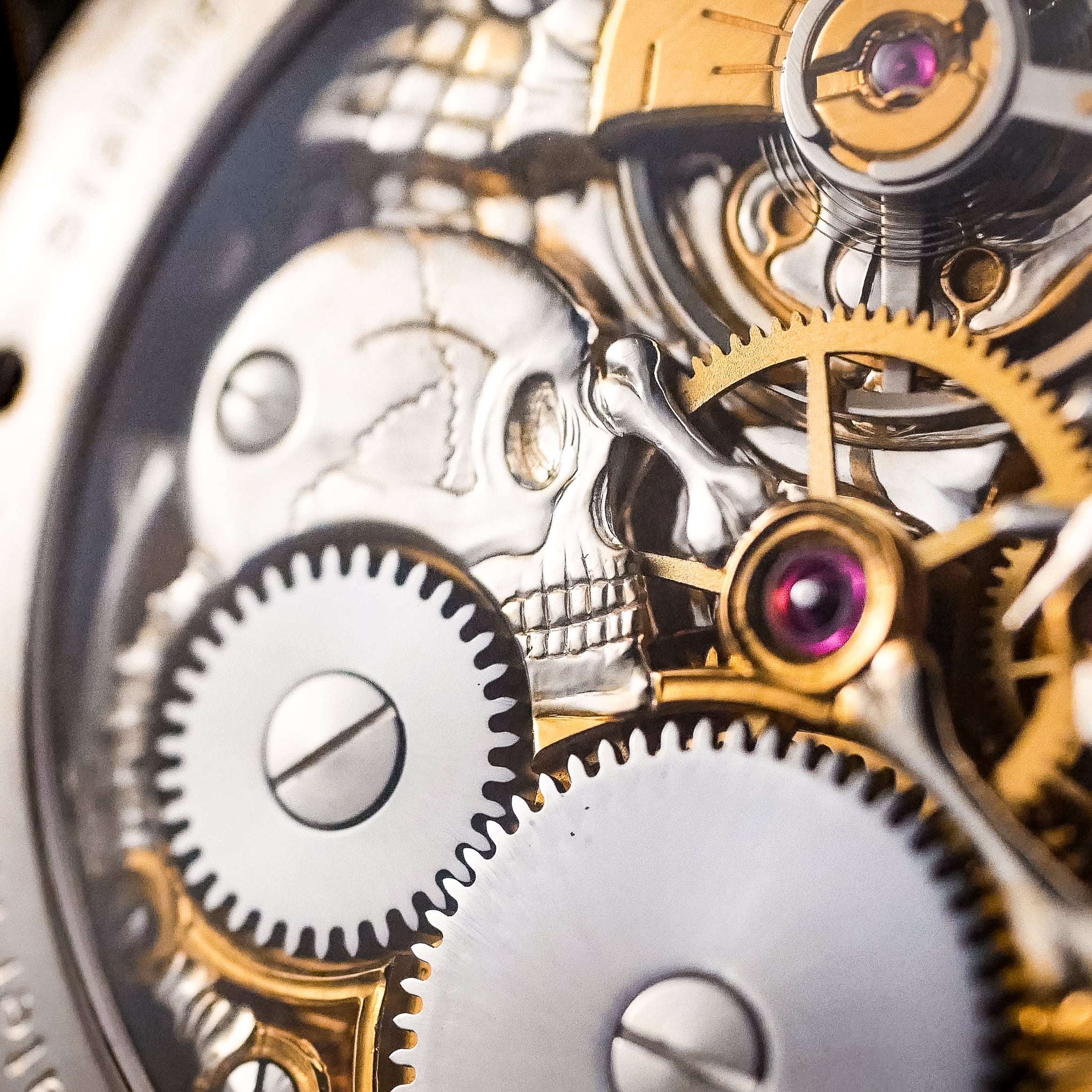 Swiss Skeleton Watch. Screaming. ETA 6498