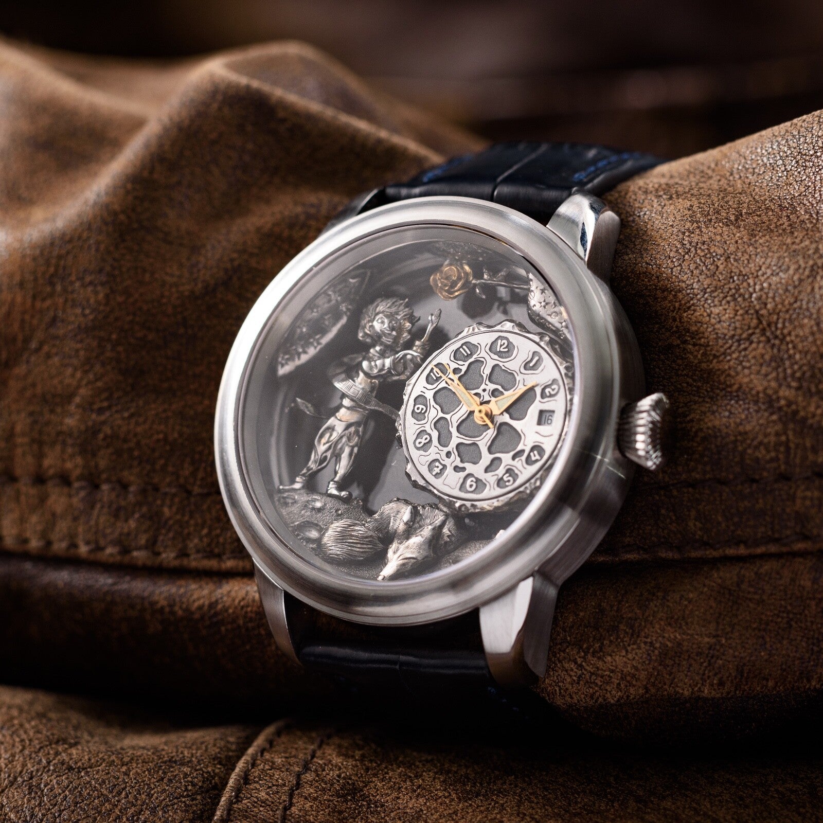 The Little Prince Watch Mechanical Engraved Swiss Water Resistant wristwatch