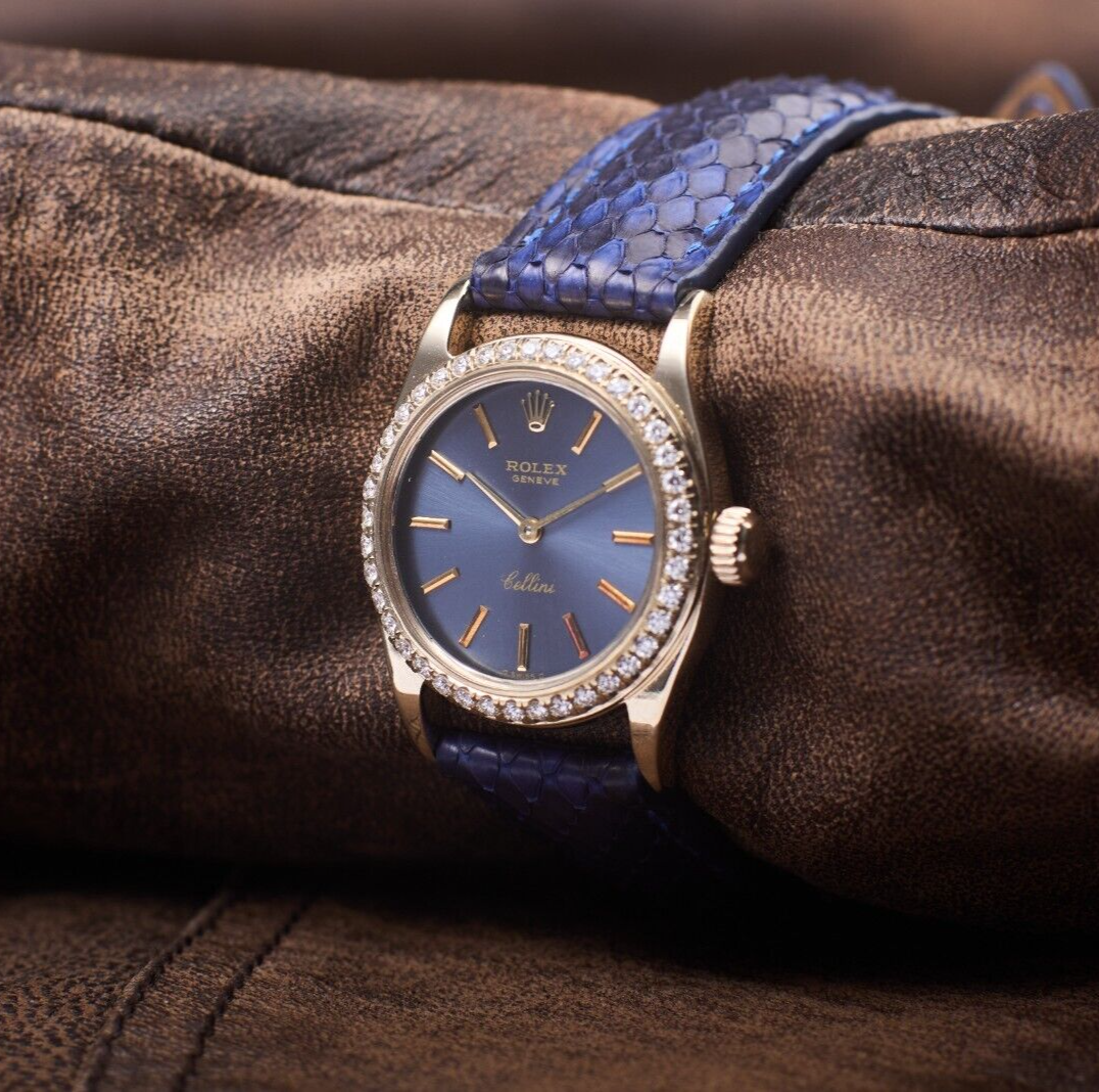 White Gold Rolex Cellini Swiss Watch Vintage Mechanical