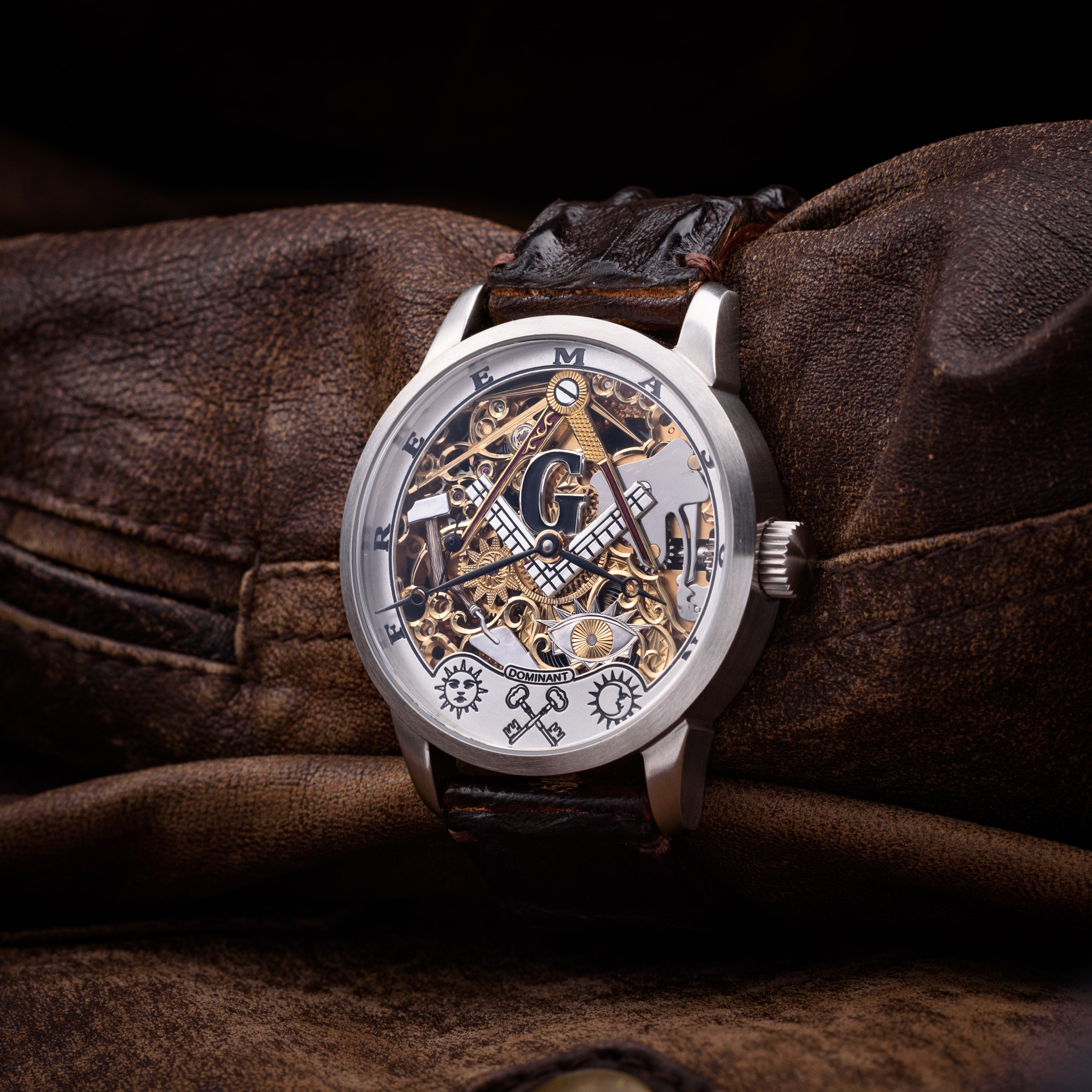 Dominant Custom Watch. Freemason. ETA 6498