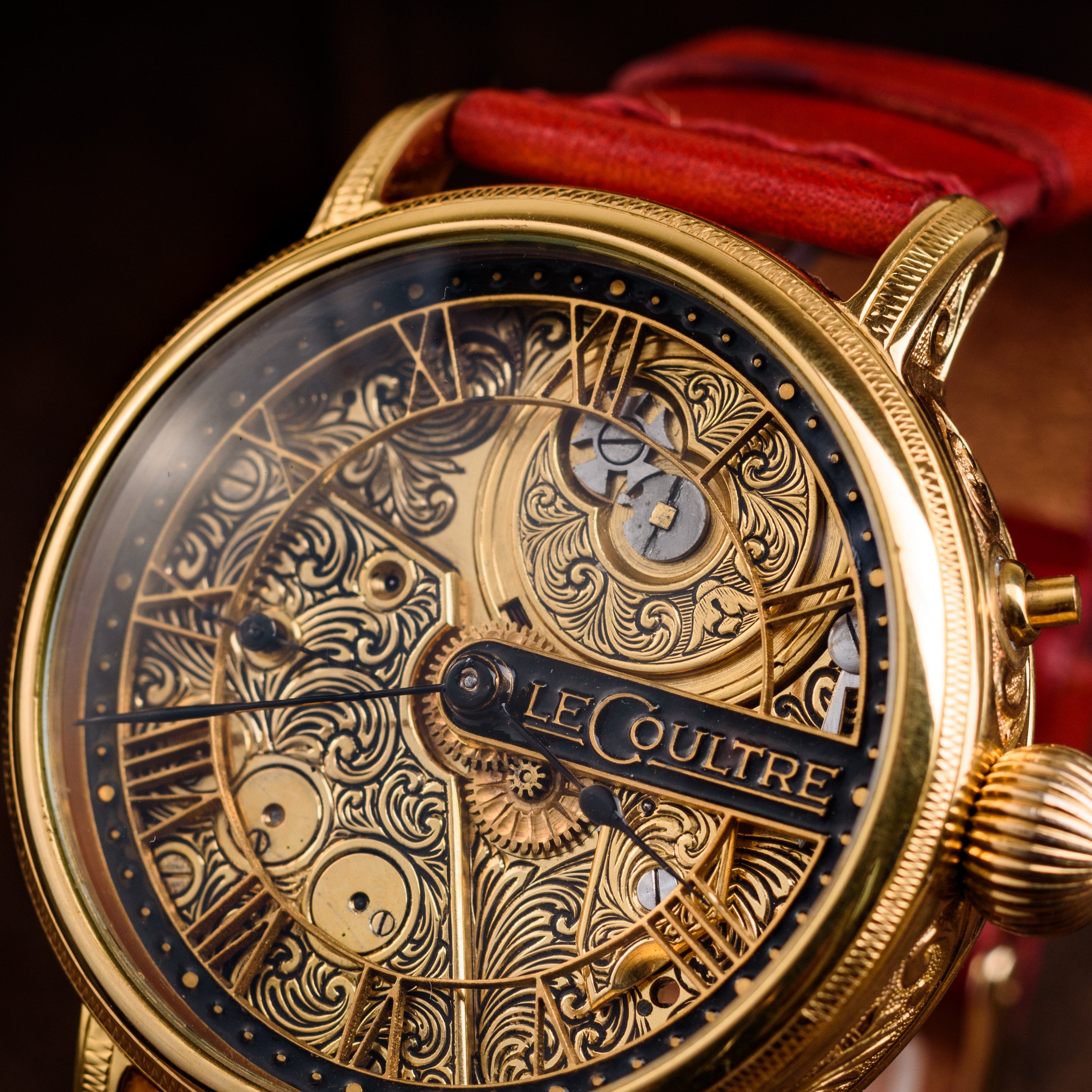 LeCoultre Skeletonizzed Watch. Piece of Art. Movement 1920