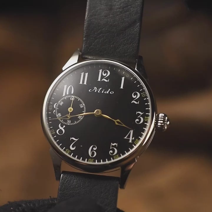 Mido Classic Watch. Black Hole. Movement 1930