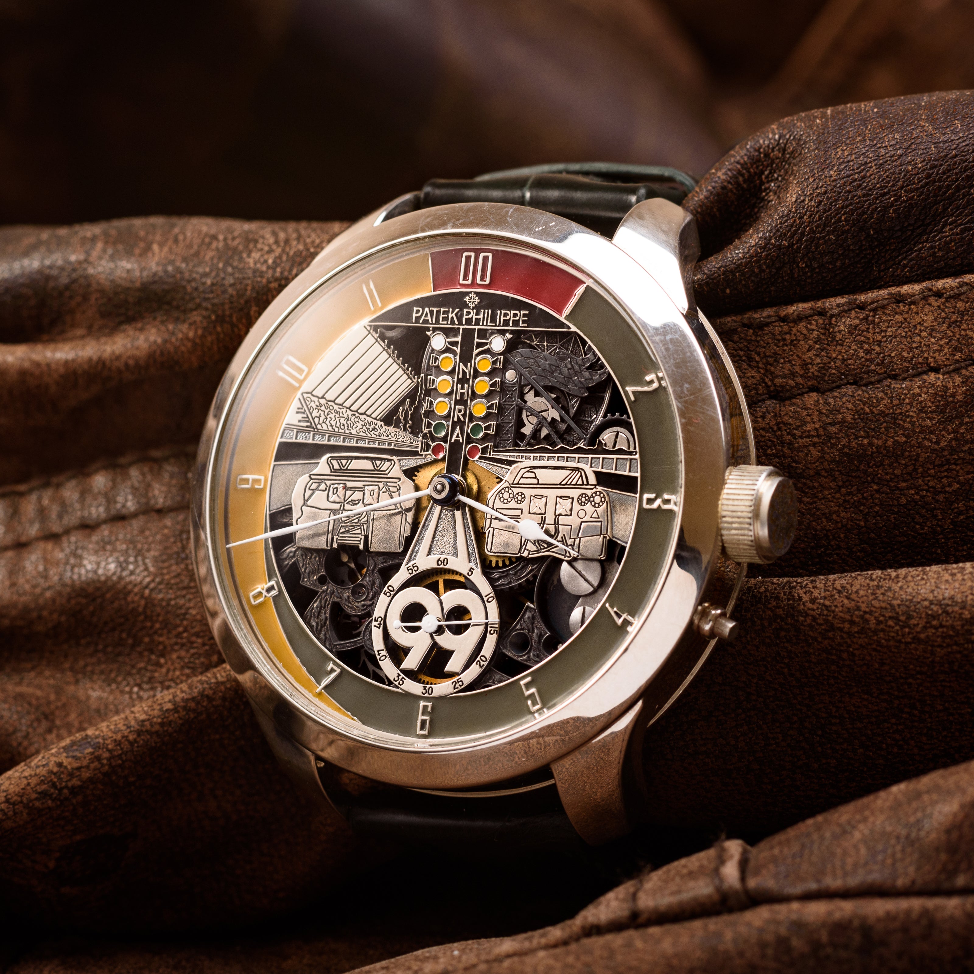 Patek Philippe Watch. Cars Drag Racing. Movement 1890